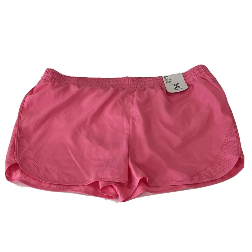 Xersion Girls Plus Athletic Shorts Pink Inner Brief Semi Fit Quick Dry Size 2XL